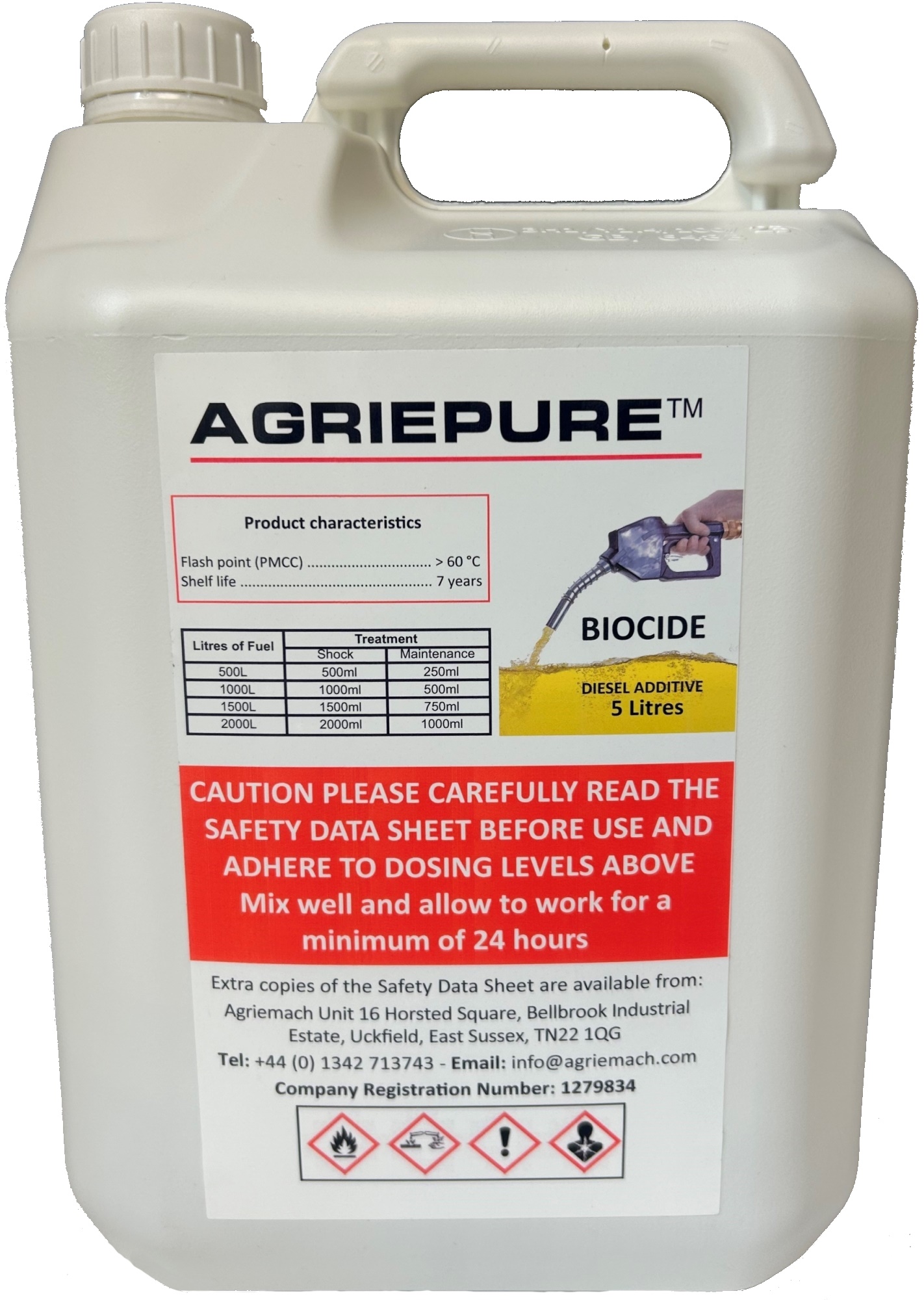 Diesel & Biodiesel Biocide - 5 Litre